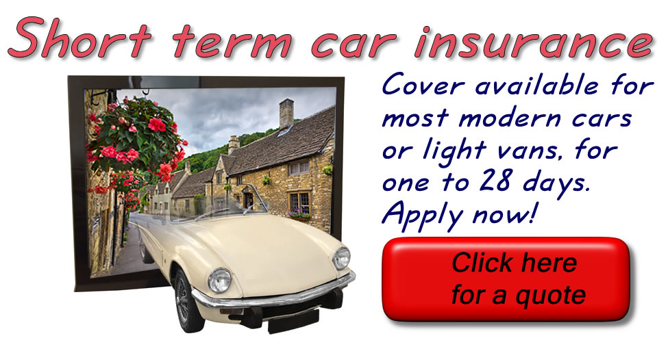 Click the button for a short term car insurance quote